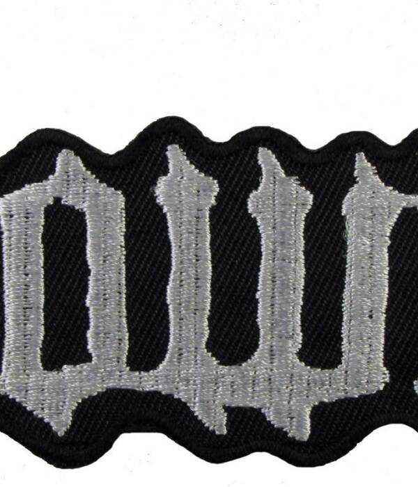 Down White Black Border10cm