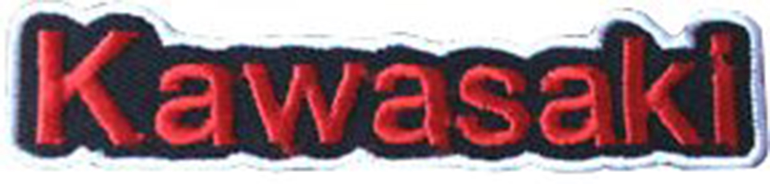 Kawasaki Motor Bike Iron/Sew On Patch Badge10cm