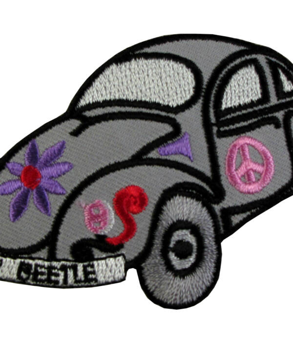New Beetle VW And Volkswagon Silver10cm x 7cm