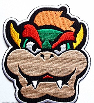 Bowser Face Colourful9cm x 8cm