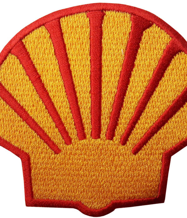 Ferrari Shell Sport Black Border 9.5cm x 4cm